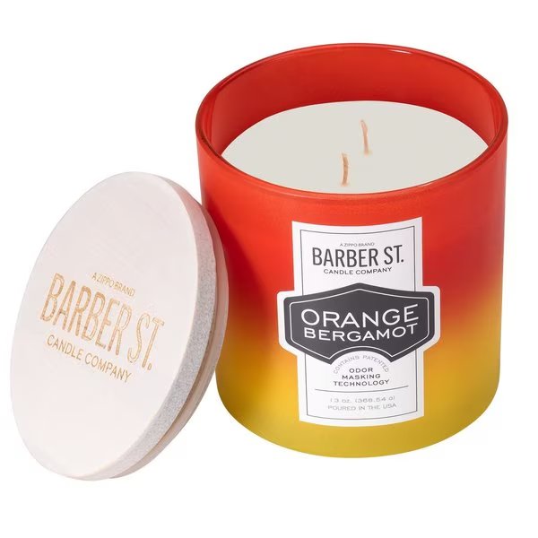 Barber Street Orange Bergamot Odor Masking Candle, Zippo, Mfr#: 71001